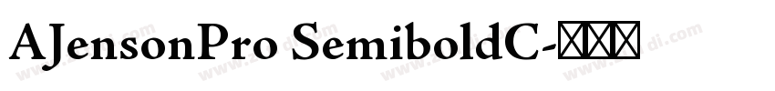 AJensonPro SemiboldC字体转换
